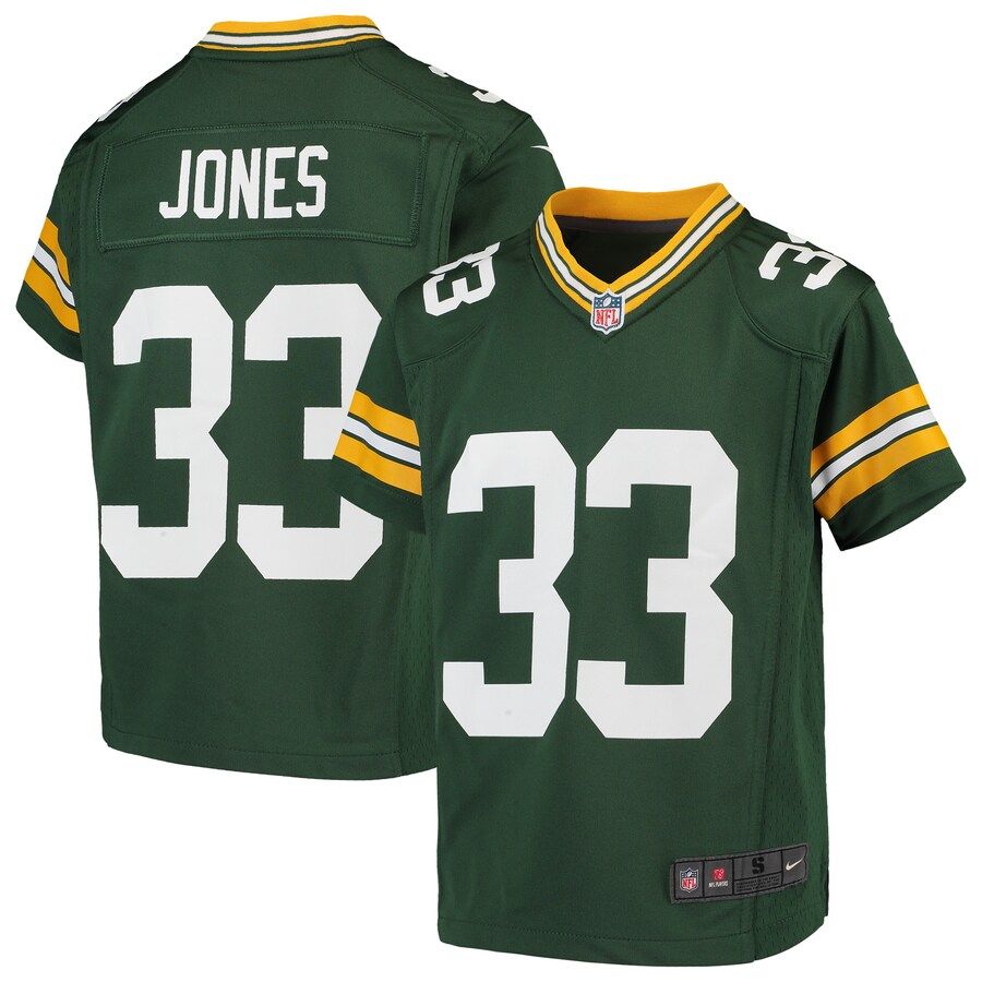 Aaron Jones Green Bay Packers Nike Youth Game Jersey - Green | Fanatics