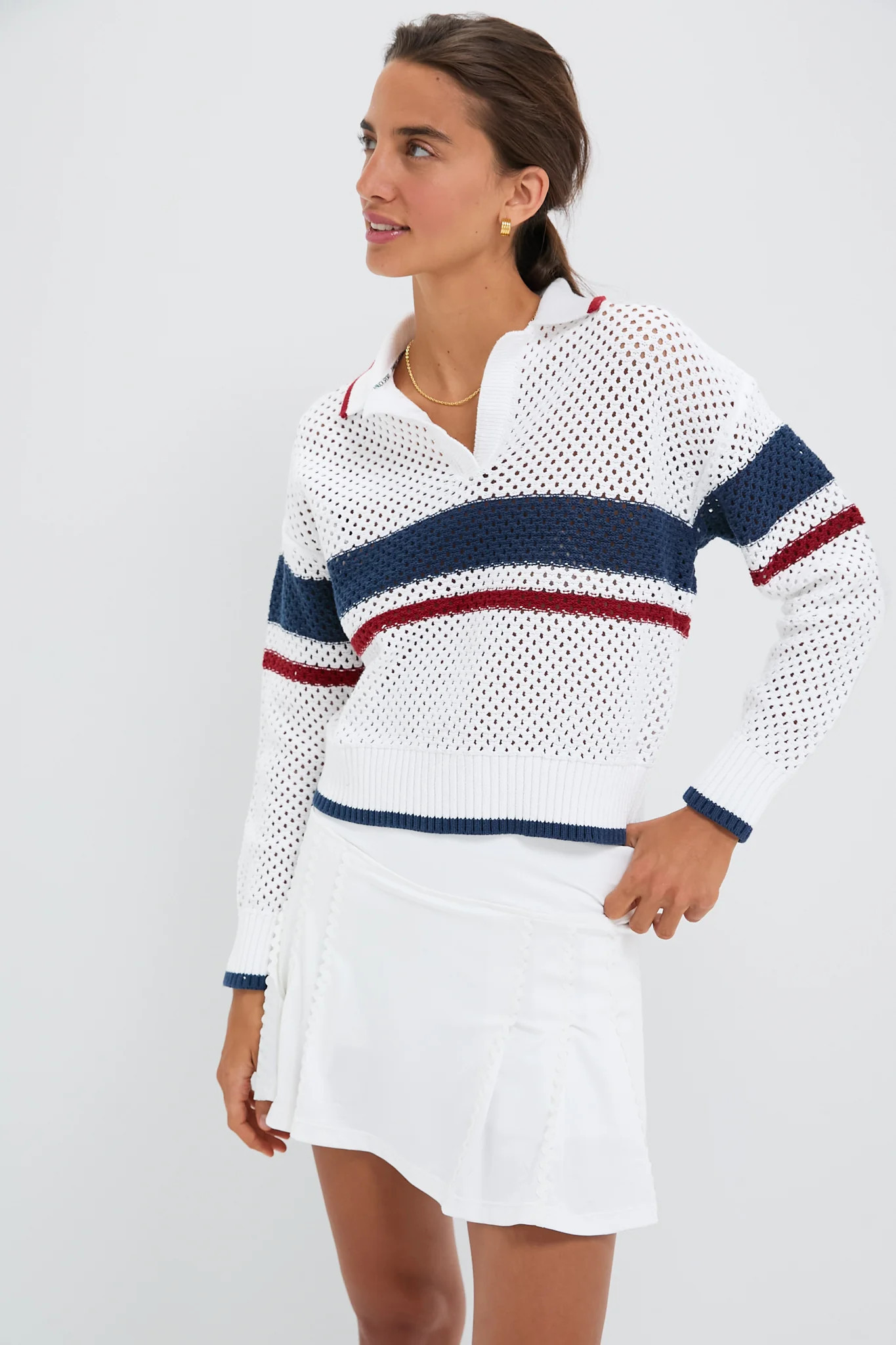 Americana Mesh Fischer Sweater | Tuckernuck (US)