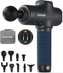 Garyway Massage Gun Deep Tissue with 9 Head Attachments & 6 Speed Levels Percussion Massager for ... | Amazon (US)