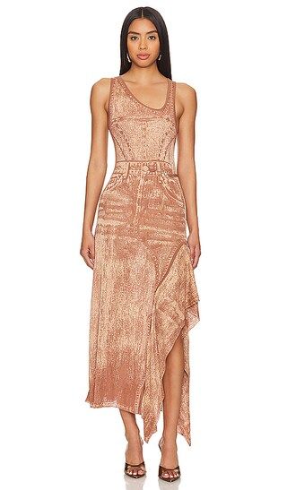 Peony Dress in Ginger Brown | Revolve Clothing (Global)
