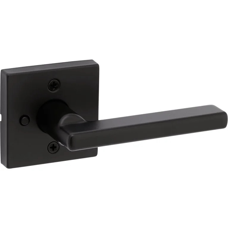 Kwikset Halifax Matte Black Steel Privacy Lever 730HFL SQT 514 CP | Walmart (US)