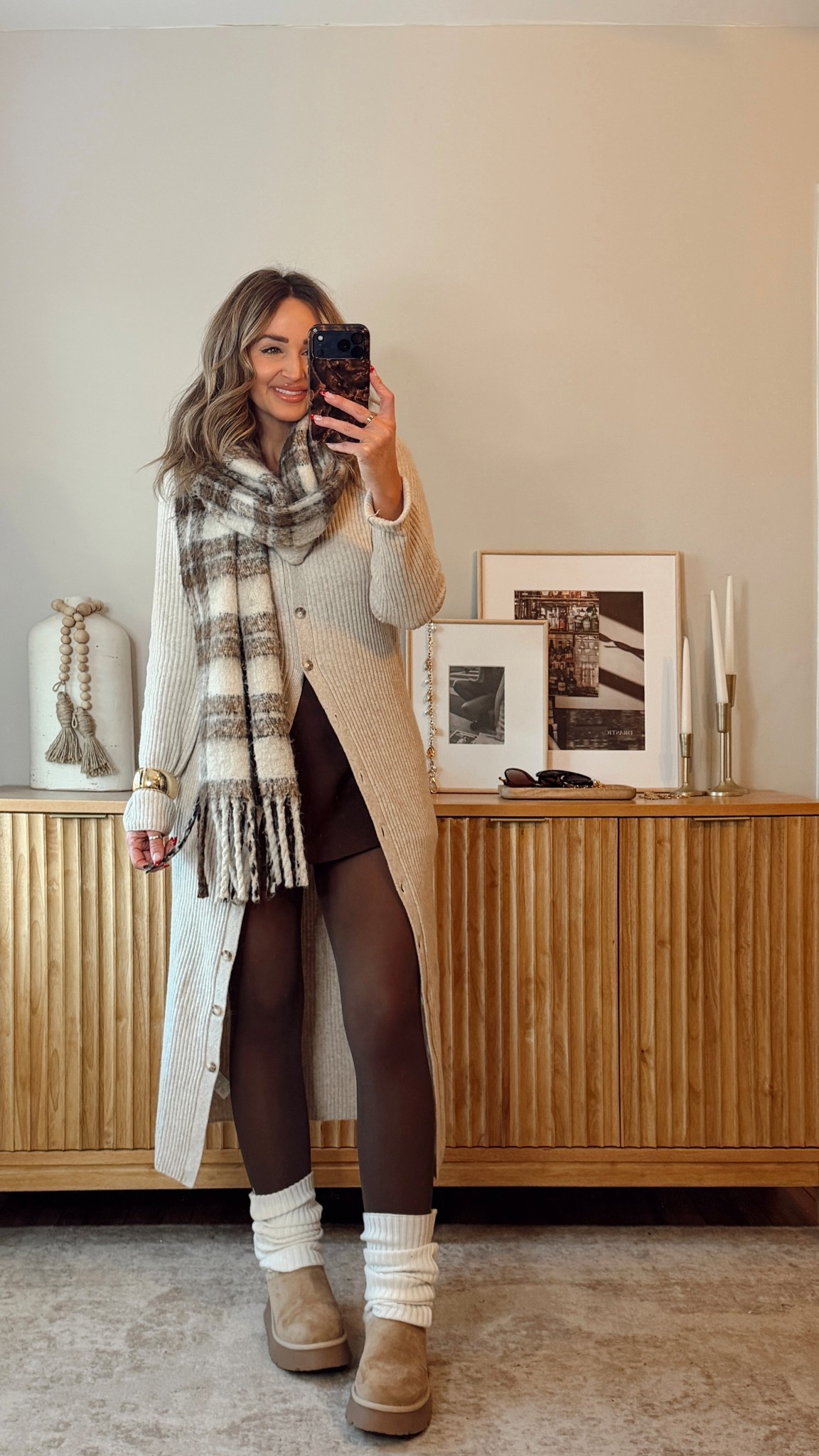 cute winter outfit idea! love adding extra layers this time of year. i’m in a size S cardigan, size M skort & tights. abercrombie, zara, amazon

#LTKootd #LTKSaleAlert #LTKFindsUnder100