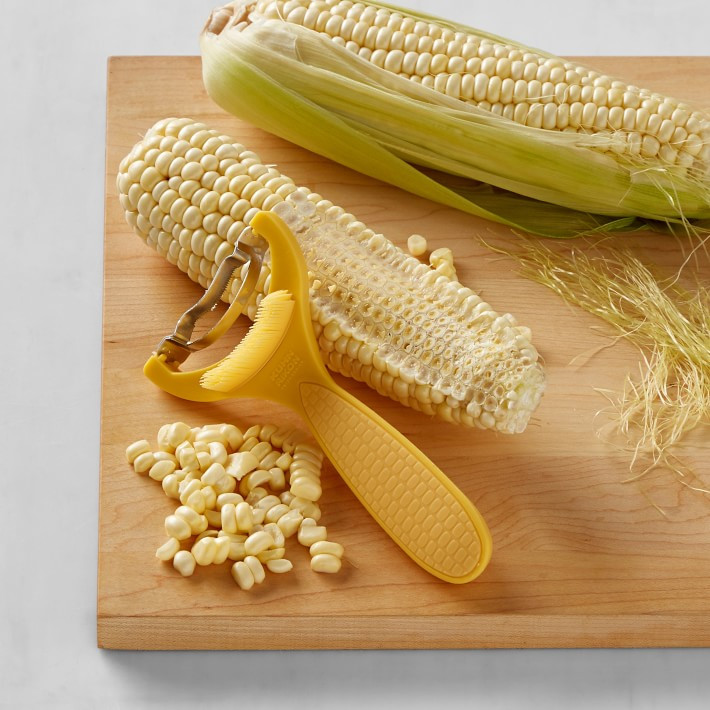 Kuhn Rikon Corn Zipper with Desilker Brush | Williams-Sonoma
