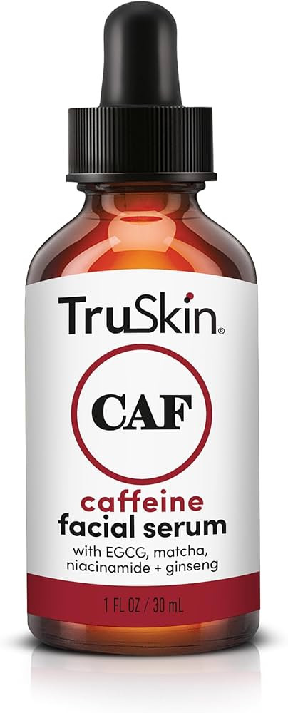 TruSkin Caffeine Face & Eye Serum - Energizing 5% Caffeine Serum with EGCG - Dark Circles Under E... | Amazon (US)