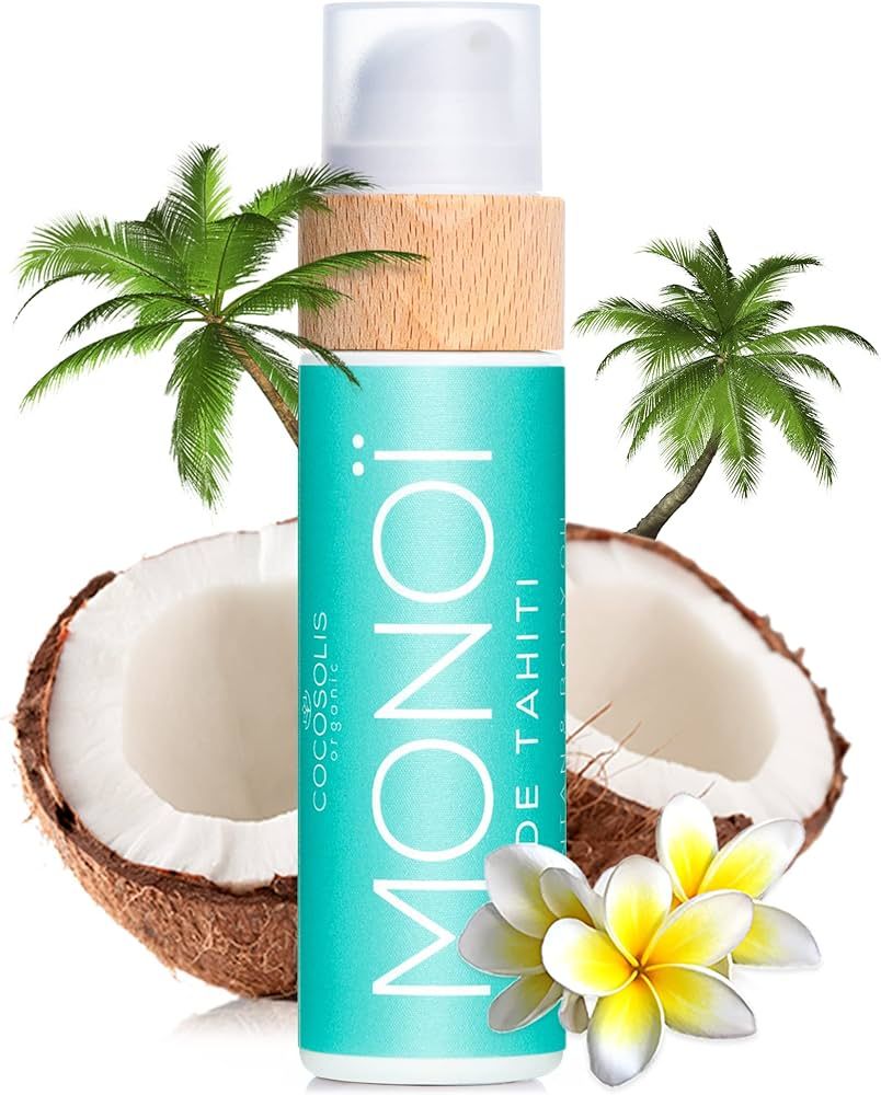 COCOSOLIS MONOI Tanning Accelerator - Organic Tanning Oil with Vitamin E & Monoi de Tahiti Oil fo... | Amazon (US)