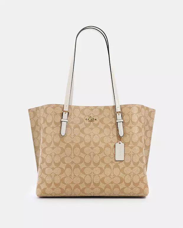 Mollie Tote In Signature Canvas | Coach Outlet