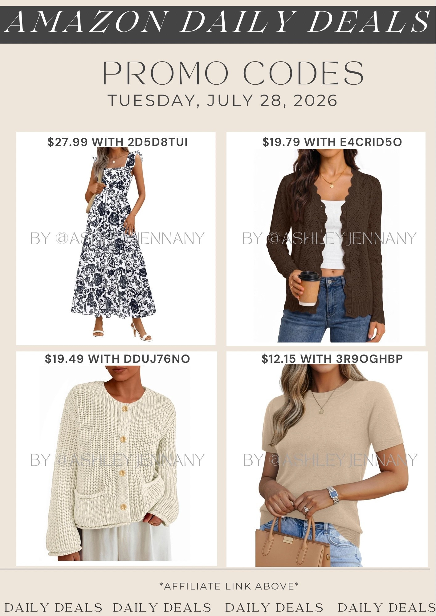 Amazon deals

#LTKSeasonal #LTKMidsize #LTKSaleAlert