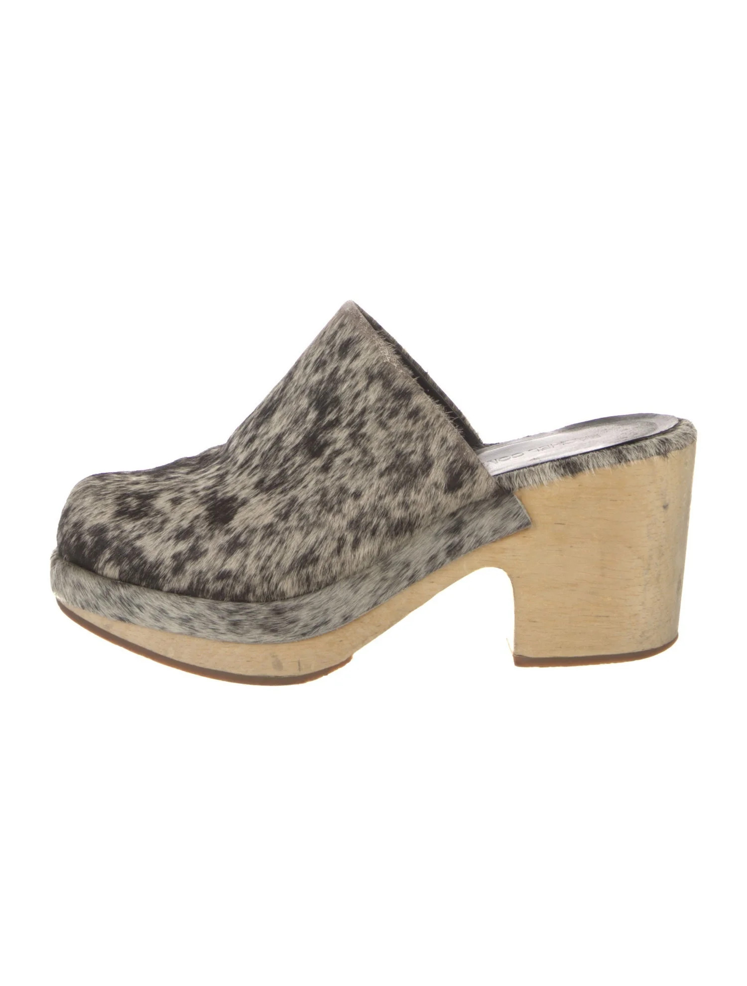 Ponyhair Animal Print Mules | The RealReal