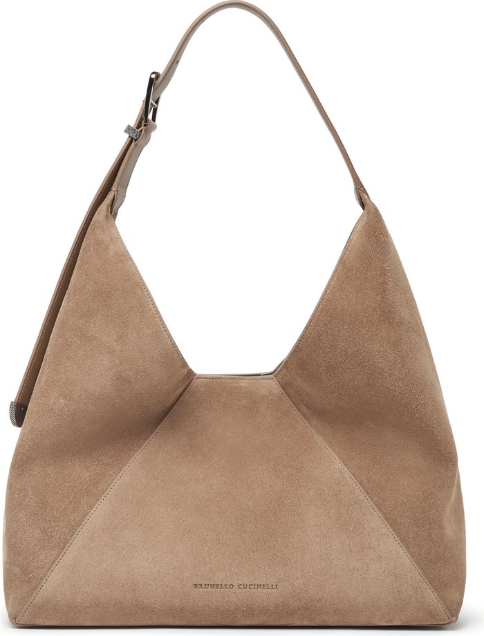 Brunello Cucinelli Sueded calfskin hobo bag | Nordstrom | Nordstrom