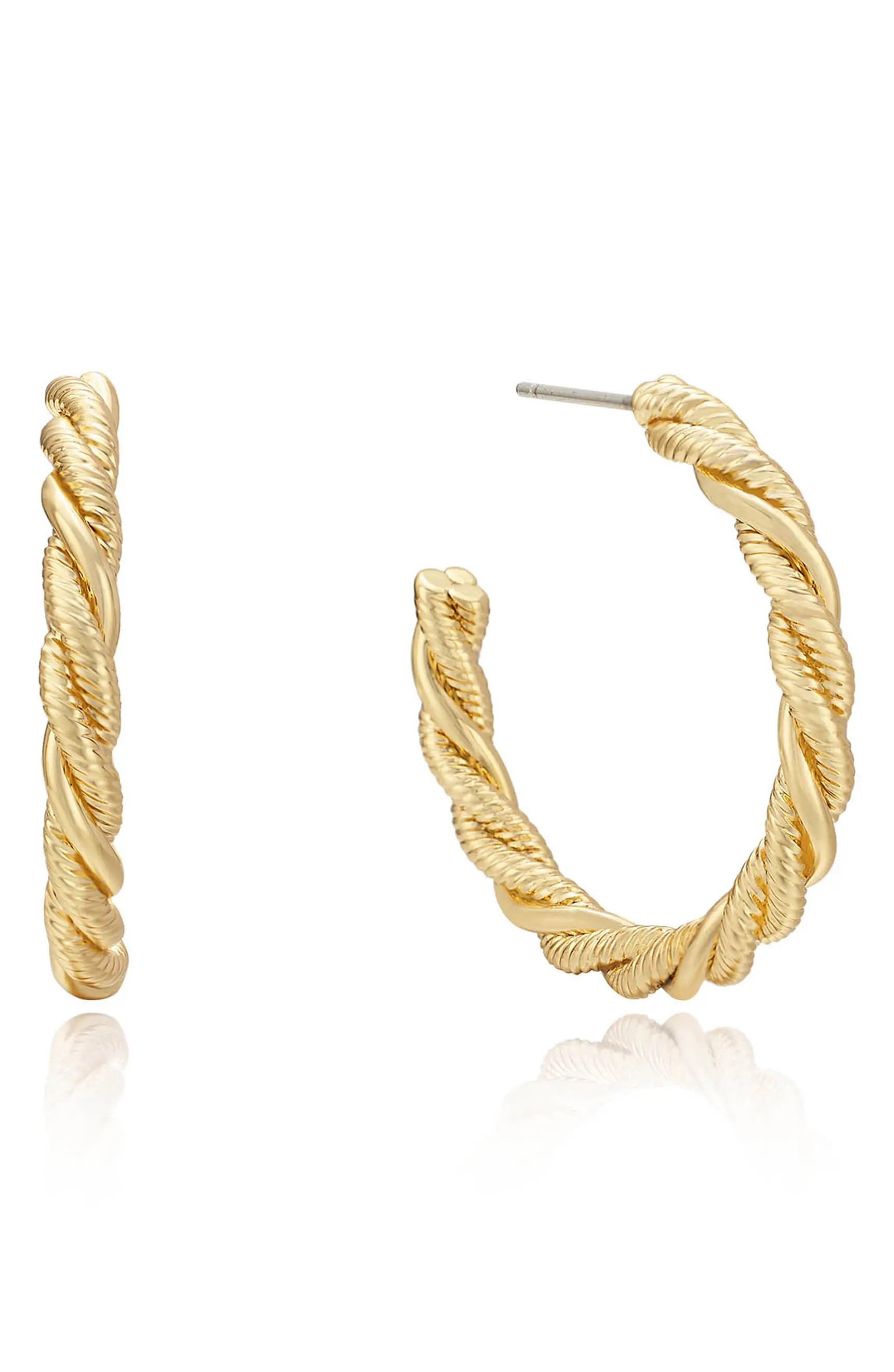 Twist Hoop Earrings | Nordstrom