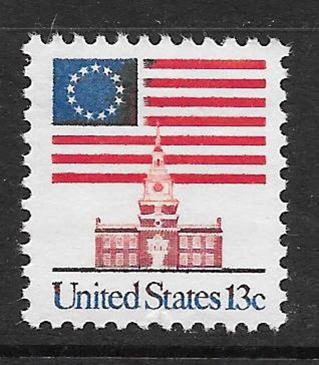 5--1975 13c 13 Star Flag over Independence Hall/5 Mint, Unused US Postage Stamps/Fully Gummed (Li... | Etsy (US)