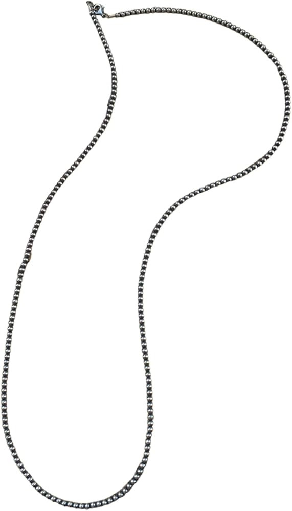 36" 4MM "Navajo Style" Sterling Pearls | Amazon (US)