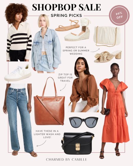 Shopbop Spring Sale Picks 🌸 Use code SPRING20 to get 20% off select styles!

Spring outfits
Spring style
Midi dress
Spring tops
Jeans
Sandals
Denim Jacket

#LTKshoecrush #LTKsalealert #LTKitbag
