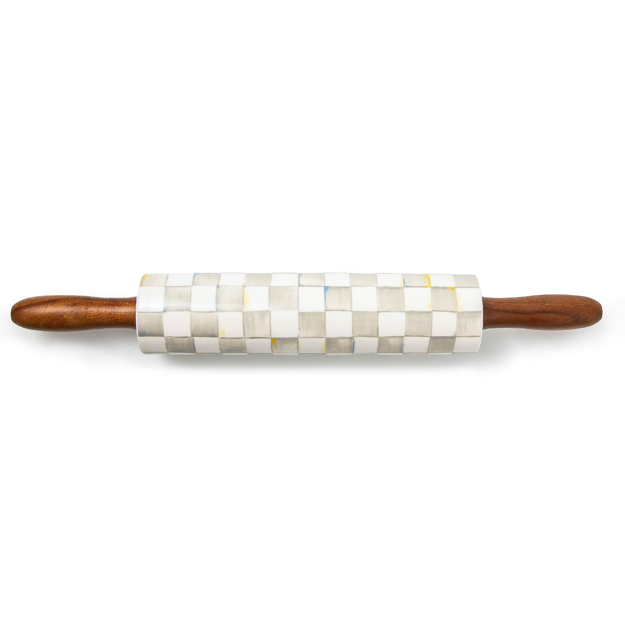 MACKENZIE-CHILDS Rolling Pin, Decorative Roller Pin for Baking, Cute Baking Supplies, Gray-and-Wh... | Amazon (US)