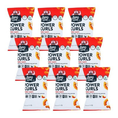 Lesser Evil Fiery Hot Power Curls - Case of 9/4 oz | Target