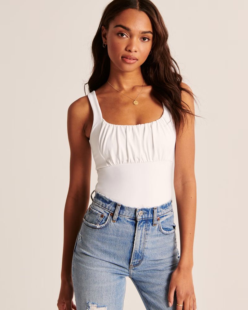 Seamless Ruched Bodysuit | Abercrombie & Fitch (US)