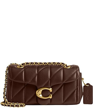 COACH Tabby Puffy Quilted Chain Shoulder Bag 20 - Maple | Dillard's