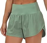 THE GYM PEOPLE Womens High Waisted Running Shorts Quick Dry Athletic Workout Shorts with Mesh Lin... | Amazon (US)