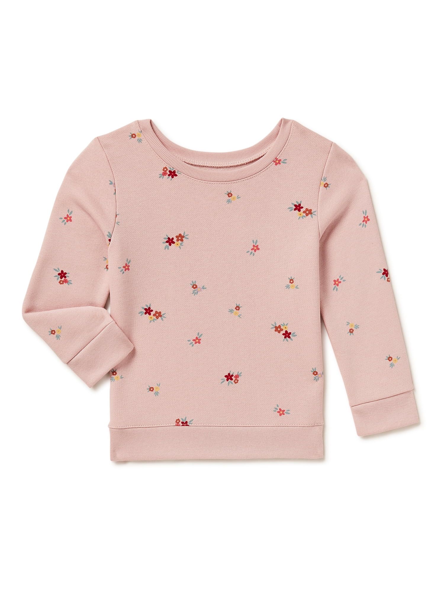Garanimals Toddler Girls Long Sleeve Graphic Fleece Top, Sizes 2T-5T - Walmart.com | Walmart (US)