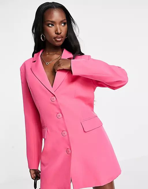 Aria Cove boxy blazer dress in hot pink | ASOS (Global)