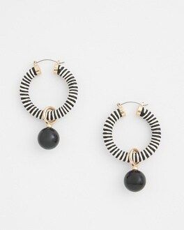 No Droop™ Convertible Black & White Hoops | Chico's