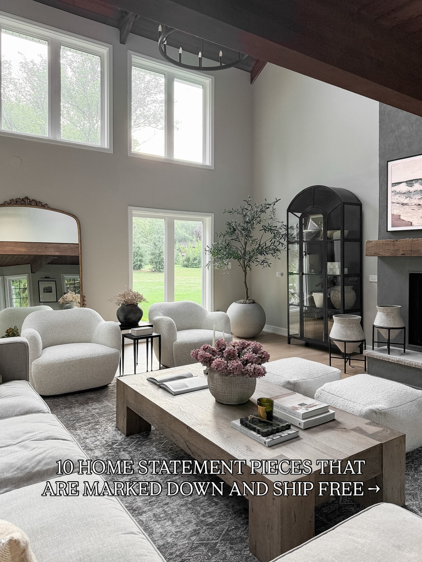 10 Home Statement Pieces Currently Marked Down & Ship Free! 🤍 comment HOME for the details & a code that stacks on the lowest $$ (which is basically unheard of!) 😍 
these are the statement and timeless pieces we will forever have in our home that will always be worth the splurge!