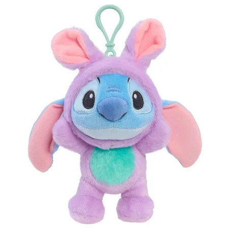 Disney Stitch Easter 5.5-inch Clip-on Plush Stitch Bunny, Ages 2 Years and up | Walmart (US)