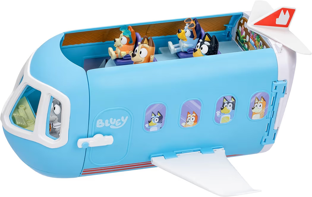 Bluey 3-in-1 Transforming Airplane Toys for Kids Playset, Turns into Resort & Boat, Airplane Toys... | Amazon (US)
