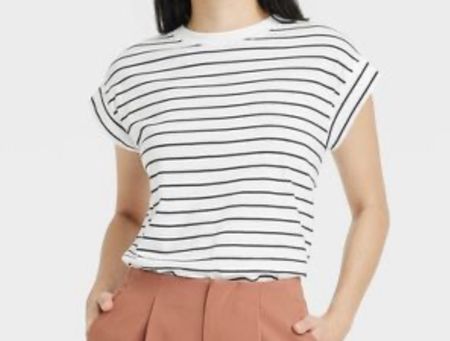 Only $10 and amazing reviews! So many color options!

Women's Short Sleeve Extended Shoulder T-Shirt - A New Day™

#LTKWorkwear #LTKStyleTip #LTKSaleAlert