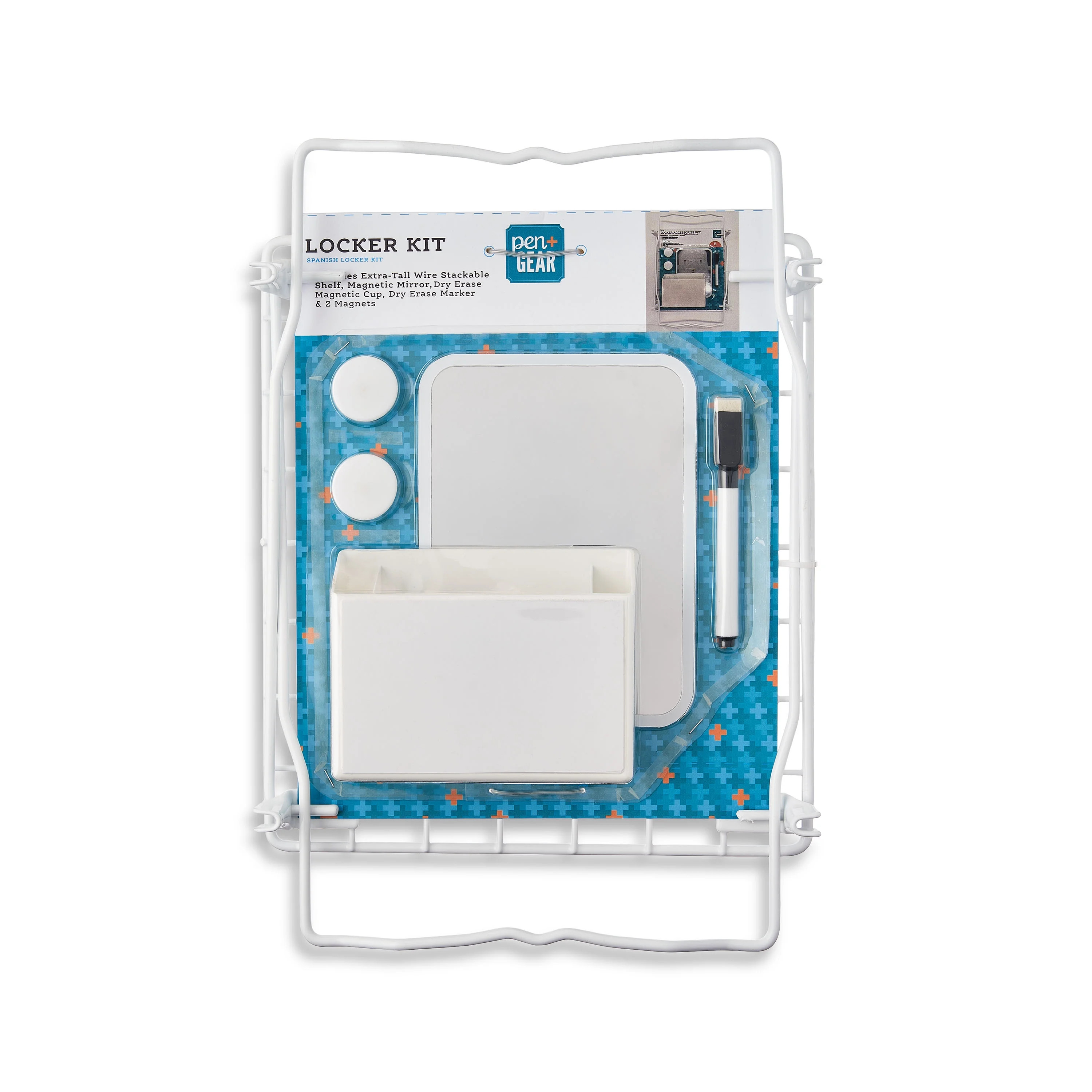 Pen+Gear Student 6-Piece Locker Accessories Kit, White - Walmart.com | Walmart (US)