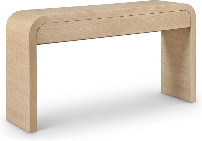 Meridian Furniture 272-S Cresthill Collection Mid-Century Modern Console Table with Oak Wood, Nat... | Amazon (US)