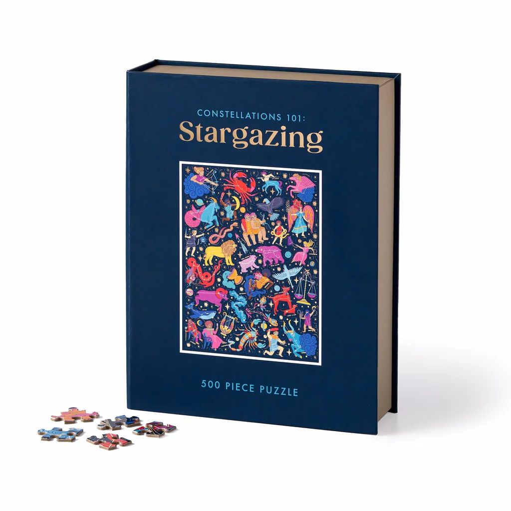 Constellations 101: Stargazing 500 Piece Book Puzzle | Galison