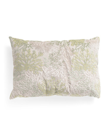 16x24 Colorado Coral Woven Pillow | TJ Maxx