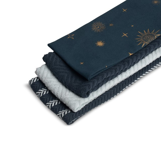 Thyme & Table 4-Pack Kitchen Towels, Celestial - Walmart.com | Walmart (US)