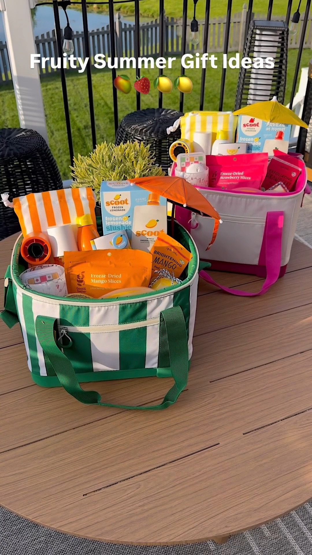 🍓🥭 Squeeze the Day with the sweetest summer gift idea! ☀️

If summer had a flavor, I’m pretty sure it would be mango and strawberry lemonade. These fruity gift bags are packed with sunshine, featuring lemon themed gifts, freeze-dried mango slices, strawberry treats, fun summer accessories, and the newest obsession—Scoot Frozen Lemonade. 🥭🍓🍋

Just pop Scoot in the freezer and you’ve got the perfect icy, refreshing treat for hot summer days. It was the perfect addition to tie the whole theme together!

Whether you’re putting together teacher gifts, pool party favors, neighbor gifts, birthday surprises, or just a little “thinking of you” treat, this fruity combo is almost too cute to give away.

Who else is ready for all things strawberry lemonade and mango this summer?

#LTKSeasonal