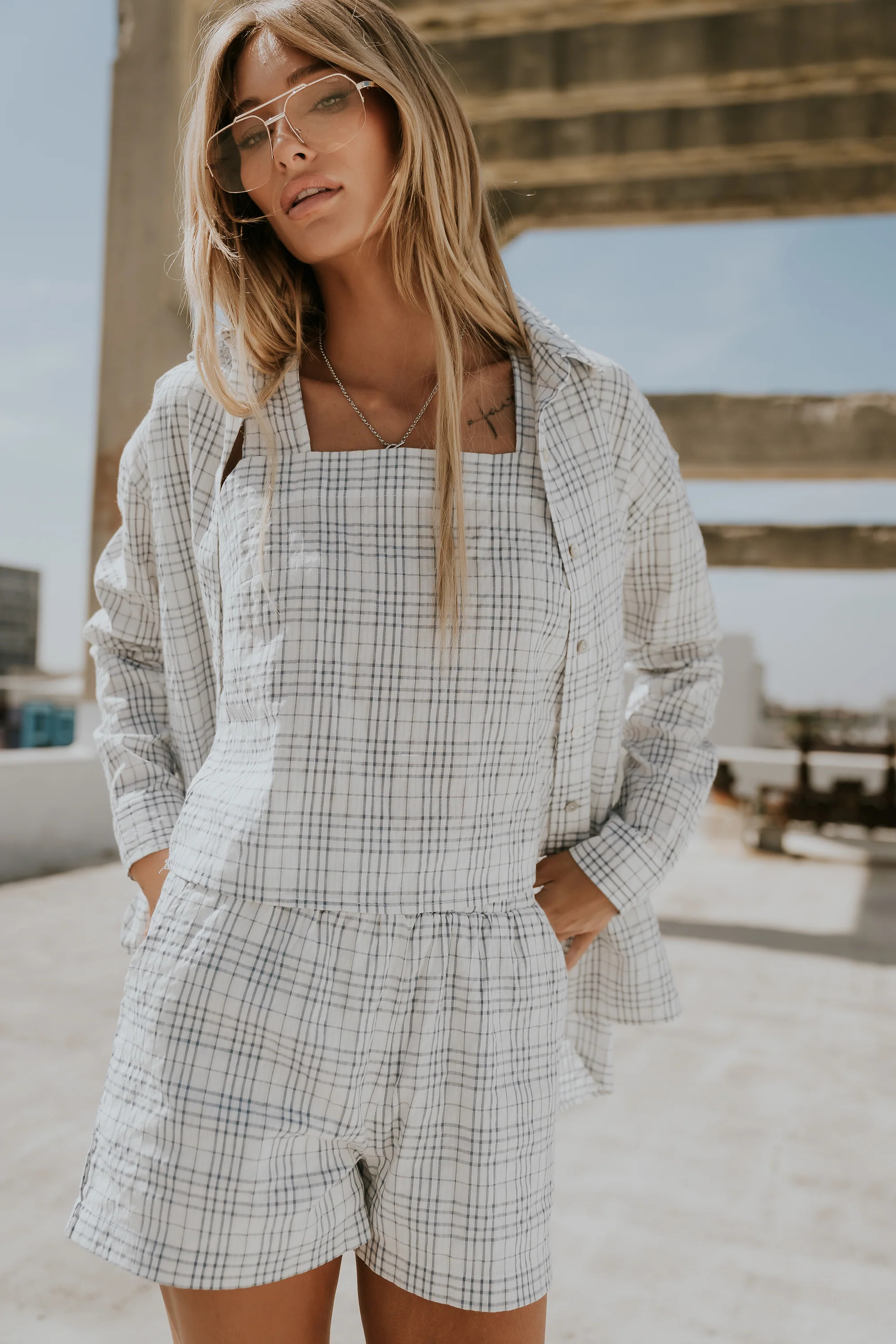 Viola Plaid Shorts | Böhme US