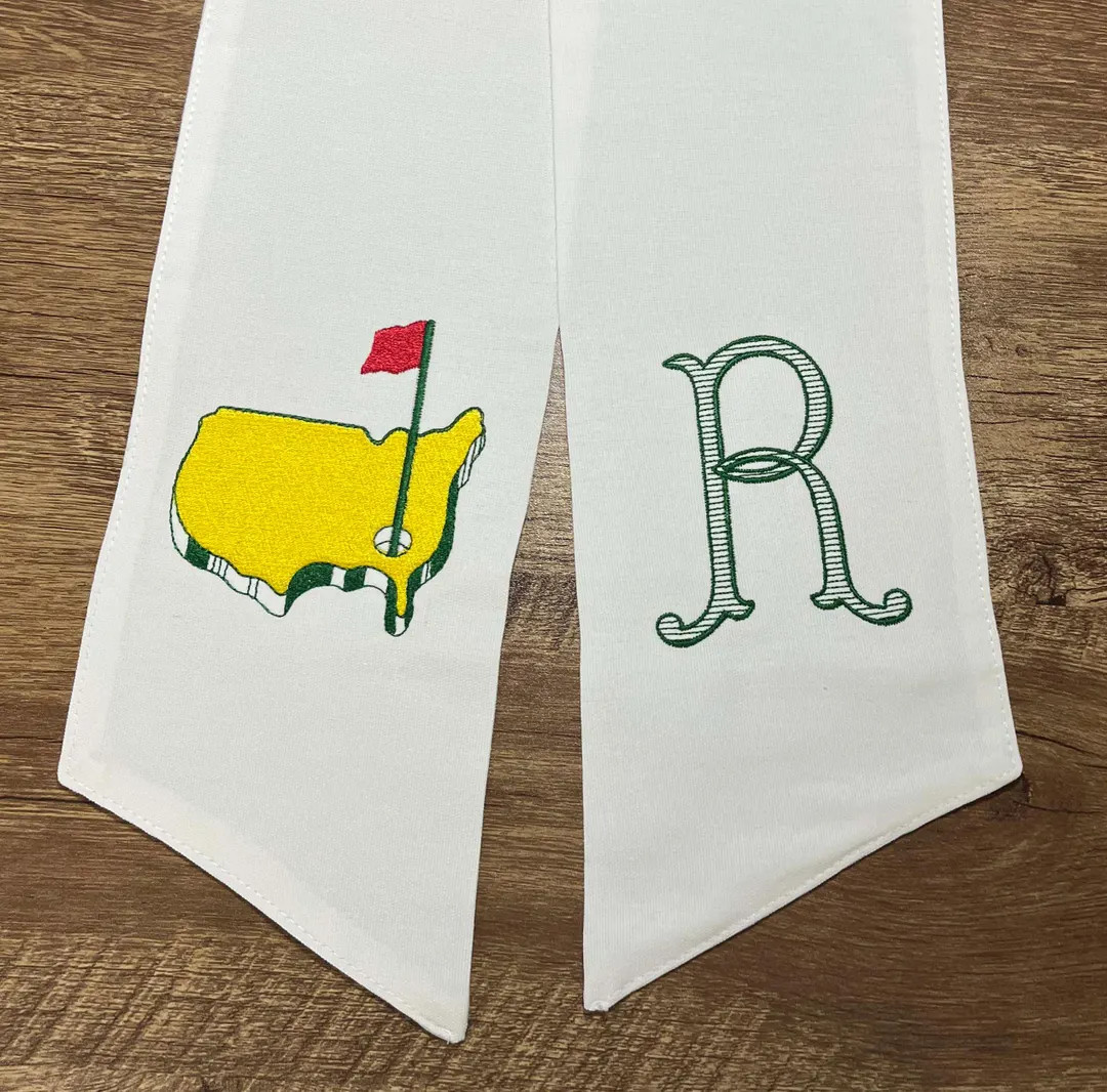 Fast Shipping - Golf Tournament Event Wreath Sash With Monogrammed Initial | Augusta, Georgia | A... | Etsy (US)