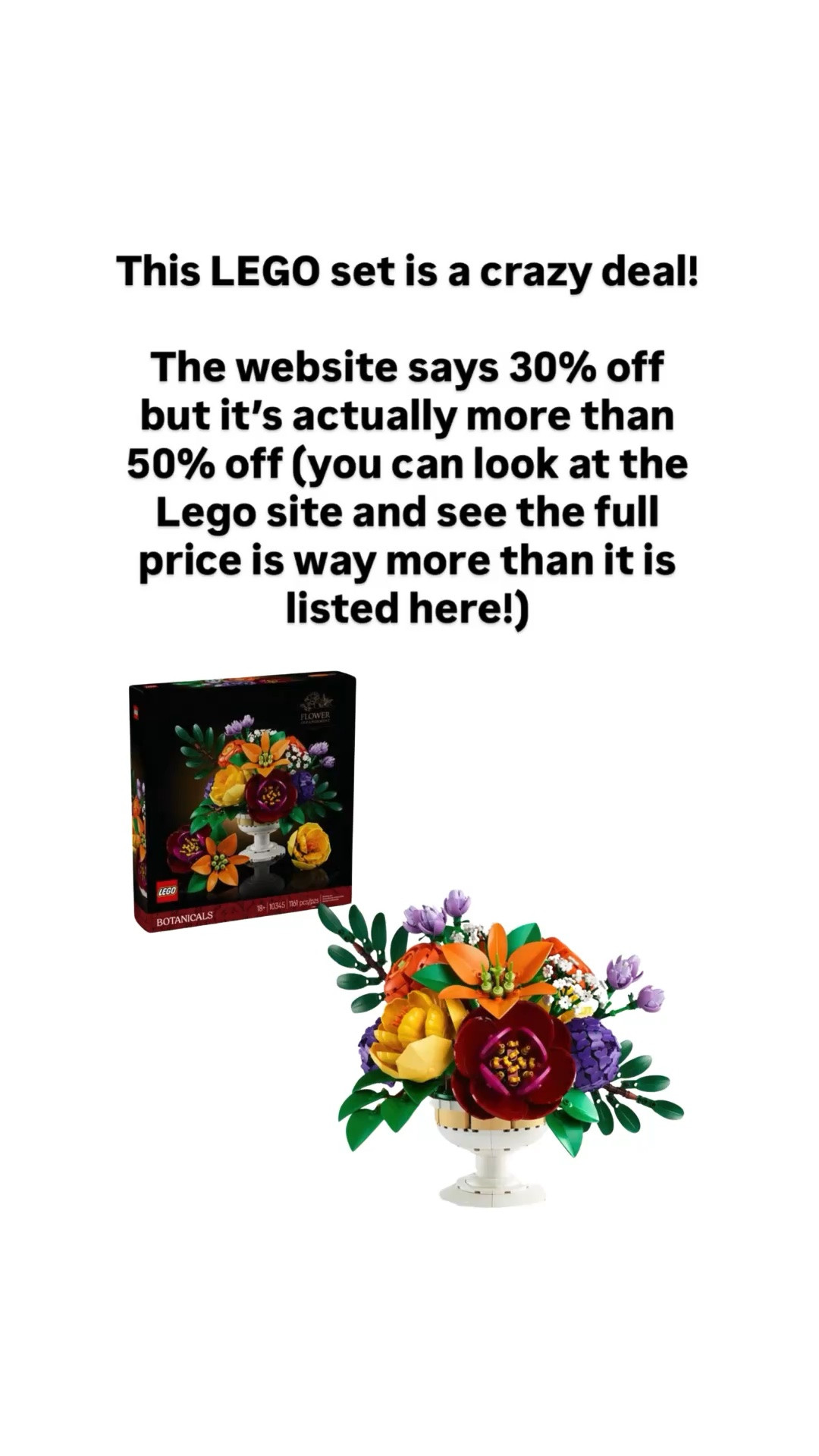 I love a good LEGO deal - right now this one is 50% off!