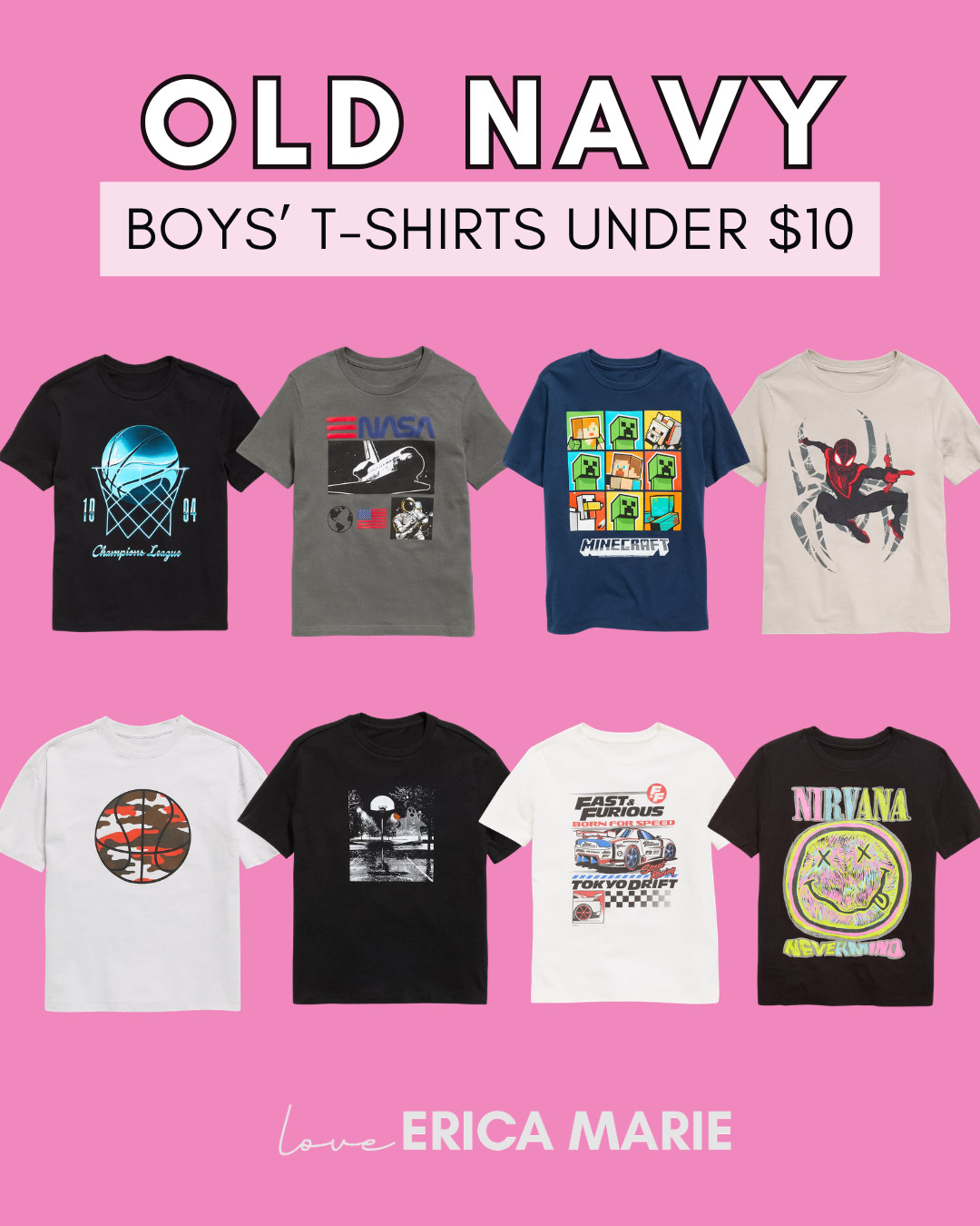 Found these comfy boys' t-shirts for under $10. Great for daily wear, school, or quick gifting. They’re super easy to pair with any jeans, pants, or shorts. 

 #LTKSaleAlert #LTKKids