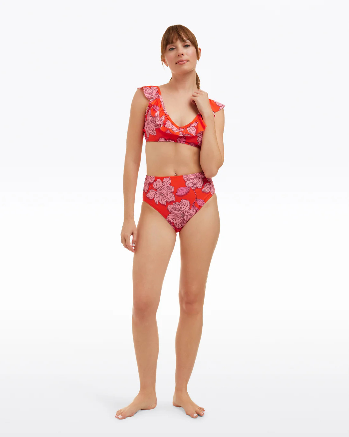 Red Magnolia High Waist Bottom | Draper James (US)