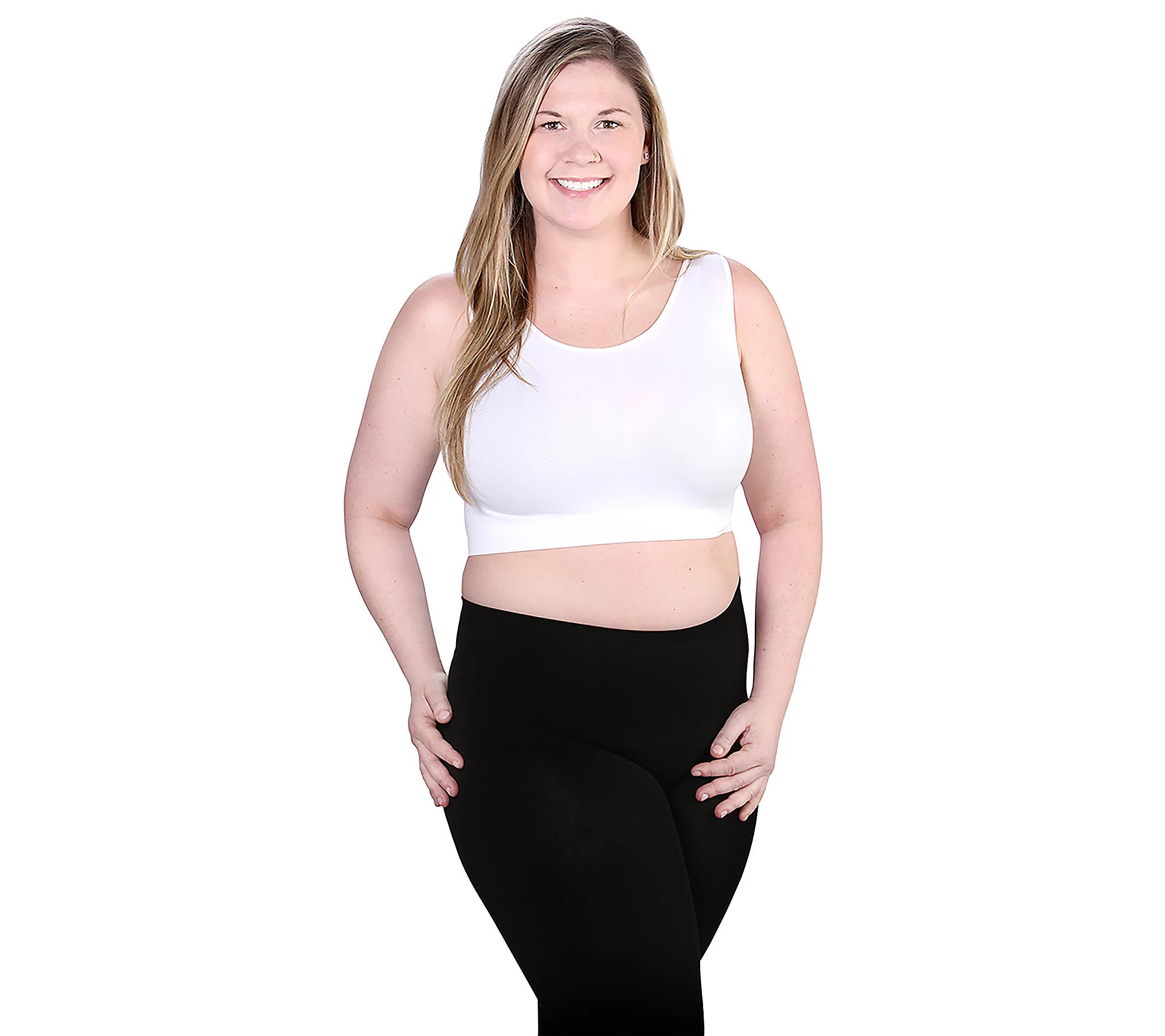 skinnytees Sleeveless Crop Top - Plus | QVC