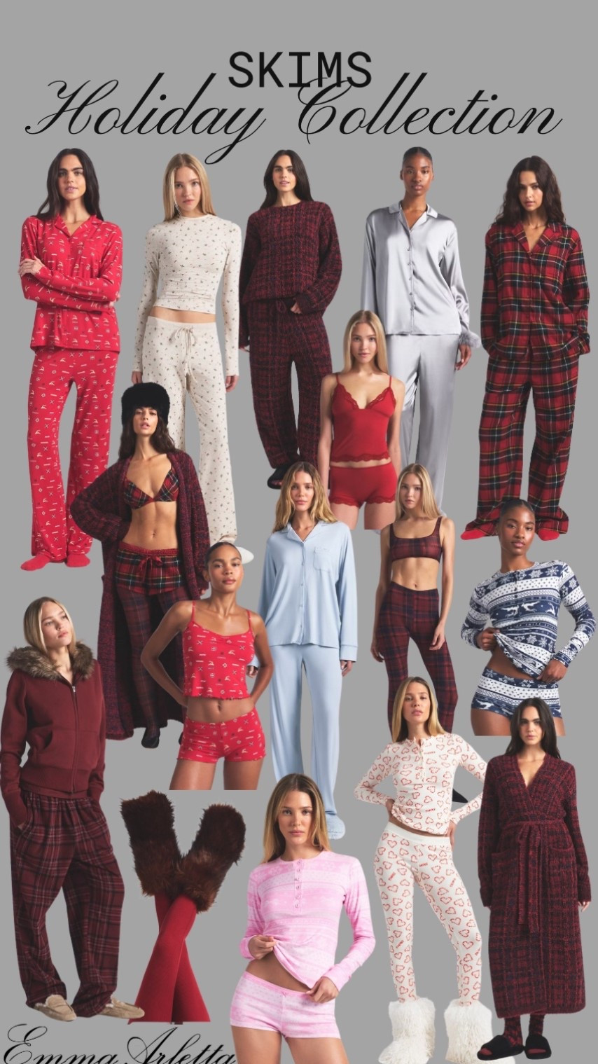 Obsessed with the skims new holiday collection!!! The perfect gift (even for yourself) 💋

Pajamas, gift guide, holiday pajamas, matching pajamas, robe, loungewear 

#LTKSeasonal #LTKStyleTip #LTKGiftGuide