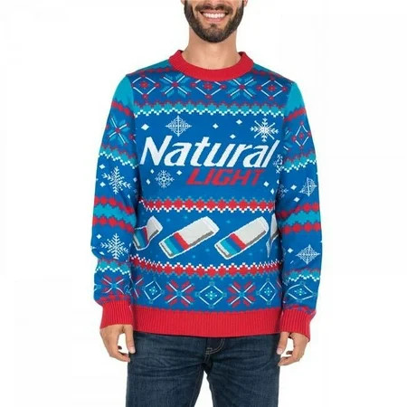 Natural Light 49596-S Natural Light Natty Ugly Christmas Sweater Placeholder - Small | Walmart (US)