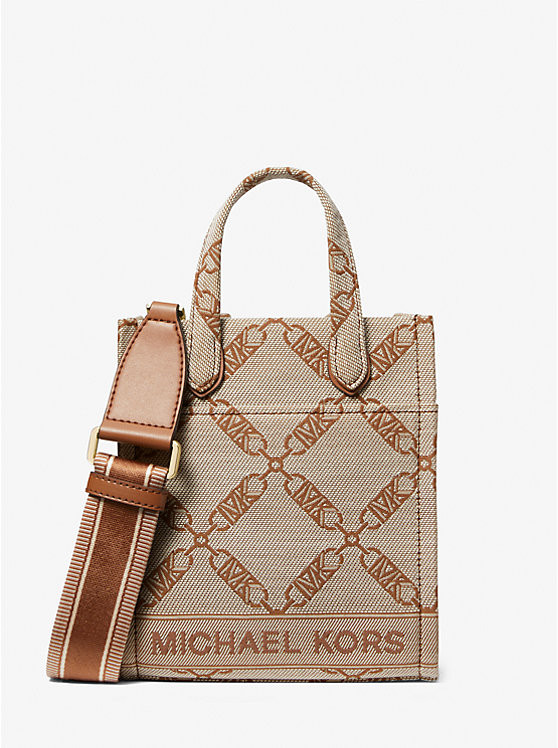 Gigi Extra-Small Empire Logo Jacquard Crossbody Bag | Michael Kors US