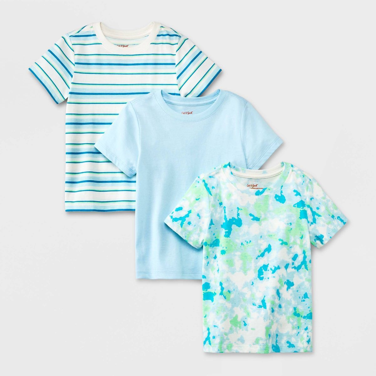 Toddler Boys' 3pk Short Sleeve Striped T-Shirt - Cat & Jack™ | Target