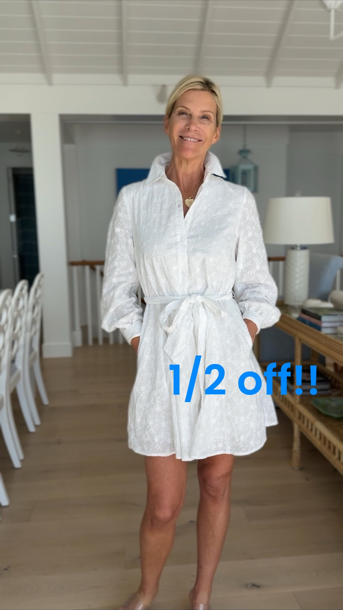 I love this white embroidered shirt dress from Johnnie-o!  It’s 1.2 off!!

#LTKootd #LTKOver40 #LTKSaleAlert