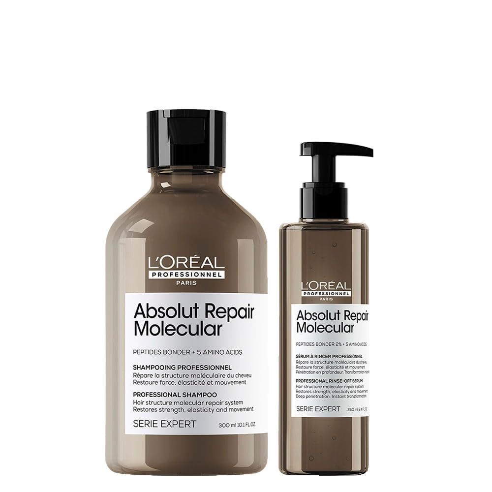 KIT L'ORÉAL PROFESSIONNEL SERIE EXPERT ABSOLUT REPAIR MOLECULAR SH 300ML+SÉRUM 250ML | Amazon (BR)