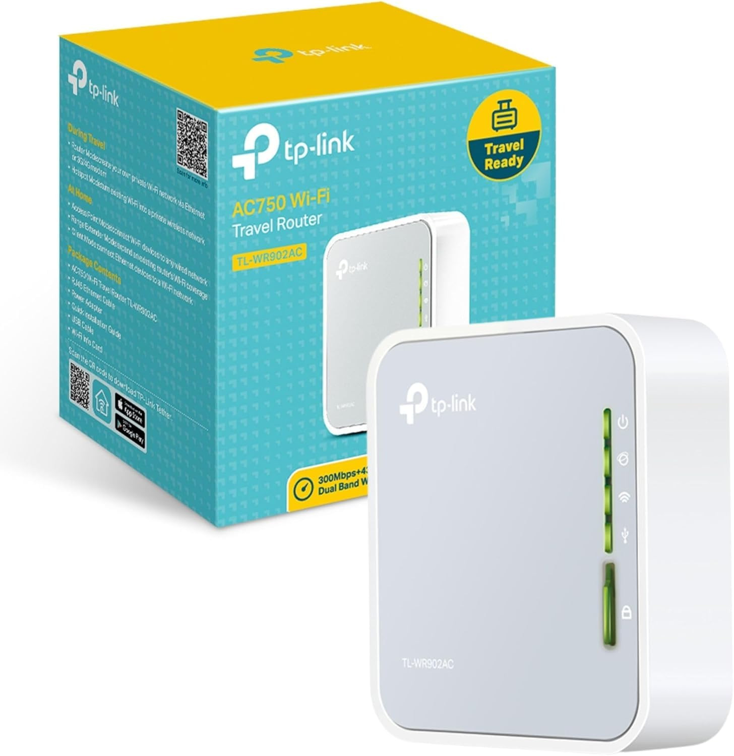 TP-Link AC750 Wireless Portable Nano Travel Router(TL-WR902AC) - Support Multiple Modes, WiFi Rou... | Amazon (US)