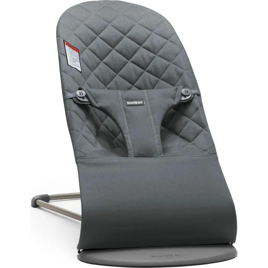 BabyBjörn Bouncer Bliss Convertible Quilted Baby Bouncer in Anthracite at Nordstrom | Nordstrom