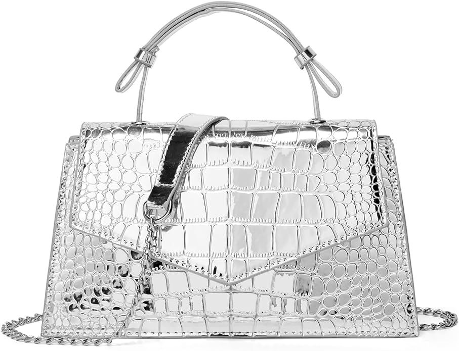 Crossbody Bags Silver Bag Y2K Evening Bags Tote Bag for Women Handbags for Women Hobo Bags Should... | Amazon (US)